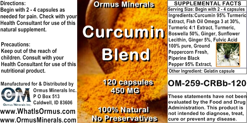 Ormus Minerals - Curcumin Blend - new