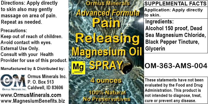 Magnesium Pain Spray