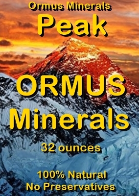 Ormus Minerals -PEAK Ormus Minerals